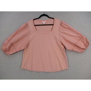 Lauren Conrad Pink Puff Sleeve Top‎ XL